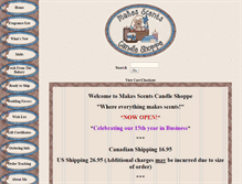 Tablet Screenshot of makes-scentscandles.com